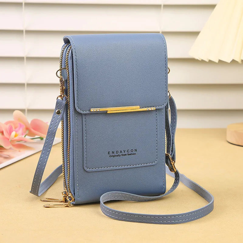 2026 Trendy Minimalist Elegant Touchscreen Crossbody Phone Wallet