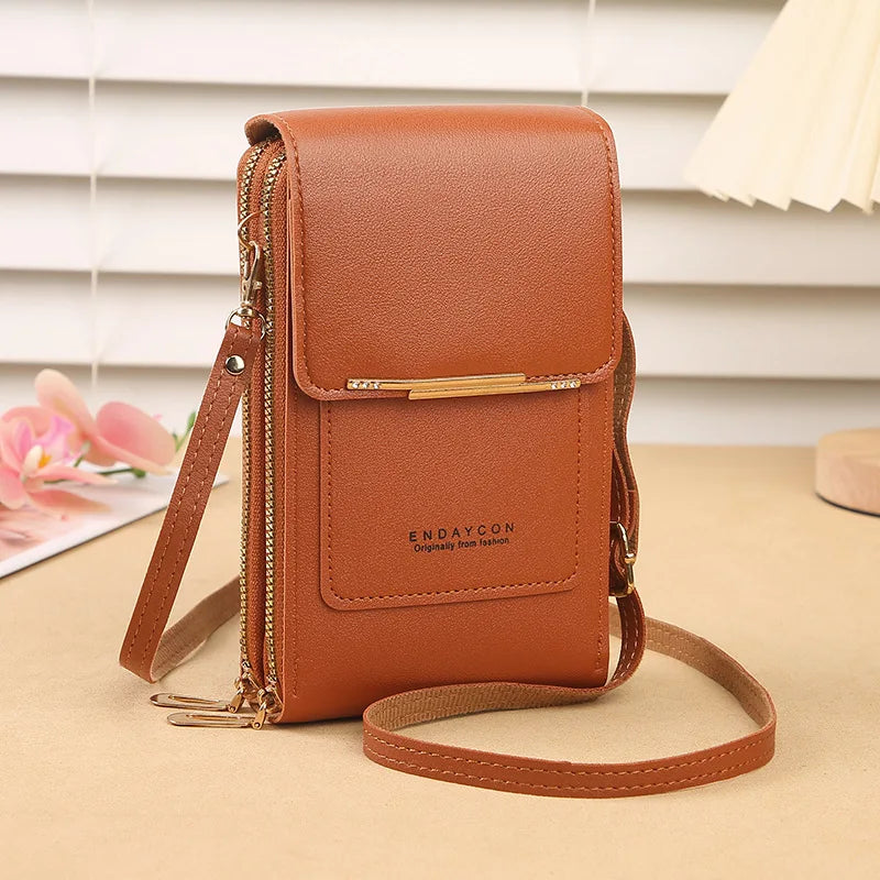 2026 Trendy Minimalist Elegant Touchscreen Crossbody Phone Wallet