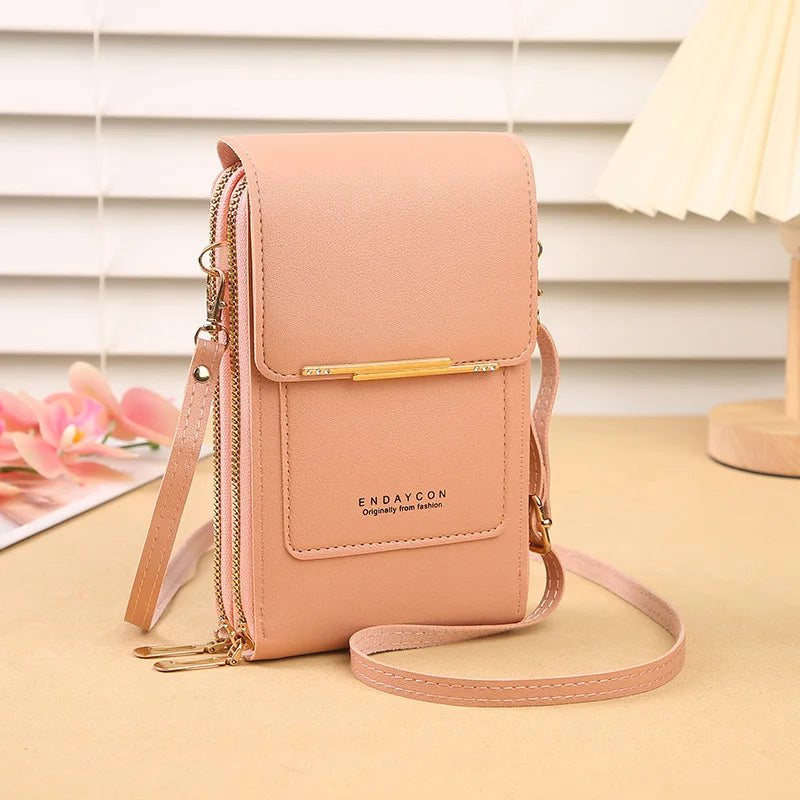 2026 Trendy Minimalist Elegant Touchscreen Crossbody Phone Wallet