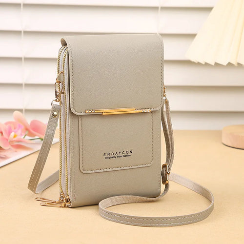 2026 Trendy Minimalist Elegant Touchscreen Crossbody Phone Wallet
